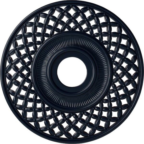 Ekena Millwork Robin Ceiling Medallion (Fits Canopies up to 6 1/4"), 22 1/4"OD x 4 3/4"ID x 1 1/4"P, Midnight Dream CM22RBMDF - main